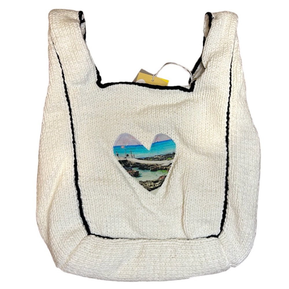 NWT Anthro x Kerri Rosenthal Knit Shopper Tote Bag